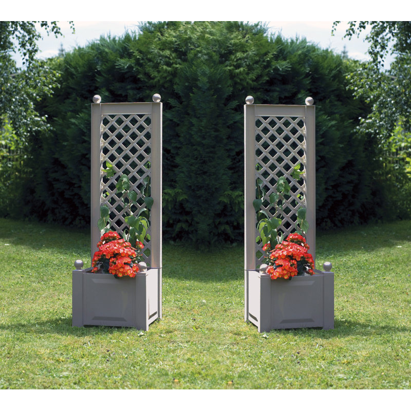 Sol 72 Outdoor Plastic Planter Box with Trellis & Reviews Wayfair.co.uk